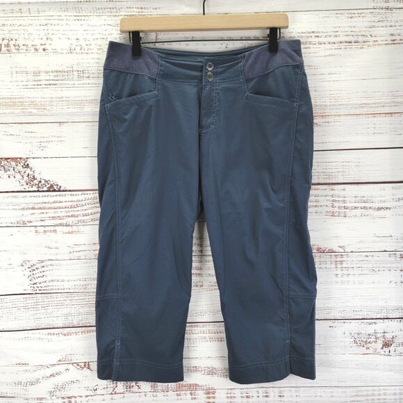 Royal Robbins Womens Size 8 Navy Blue Stretch Capri Cropped Jammers Pants - Picture 1 of 11